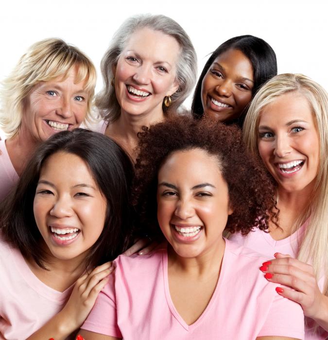 Diverse women with healthy skin